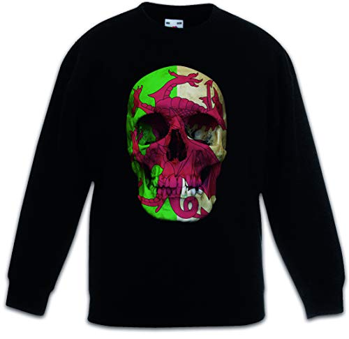 Sweat pays de Galles noir vêtement enfant fille garçon tendance
