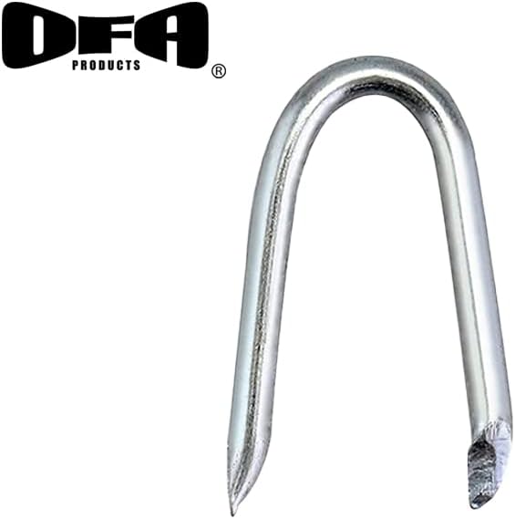 0.6 inch (Approx) DIY Nails, Galvanised (Galvanized) Staples 15 mm 110g Pack