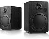 Symmetrische Stereoanlage - 2.0 Lautstärkeregler für Multimedia-Stereolautsprecher, liefert satte, ausgewogene Stereoqualität und klare Akustik für einen raumfüllenden Klang. Die maximale Leistung beträgt 5W * 2, was für klare, helle, runde, dicke und gesunde Bilder sorgt. Kleiner Rumpf (5,3 x 3,9 x 3,5 Zoll) mit leistungsstarkem Audio.