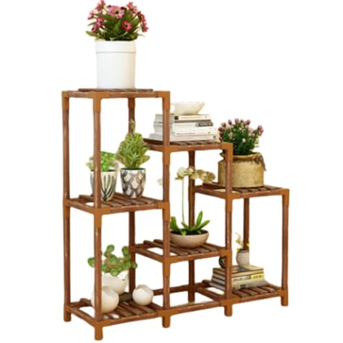 Étagère d'angle pour plantes en métal et bois | Créez votre jardin de salon