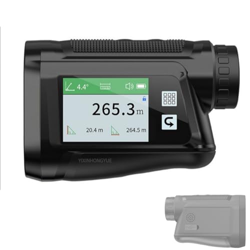 YXINHONGYUE 6X Multifunctional Rangefinder Telescope with high-Definition Color Screen 600m Portable Golf Archery Rangefinders Flagpole Locked Vibration Prompt(Black)