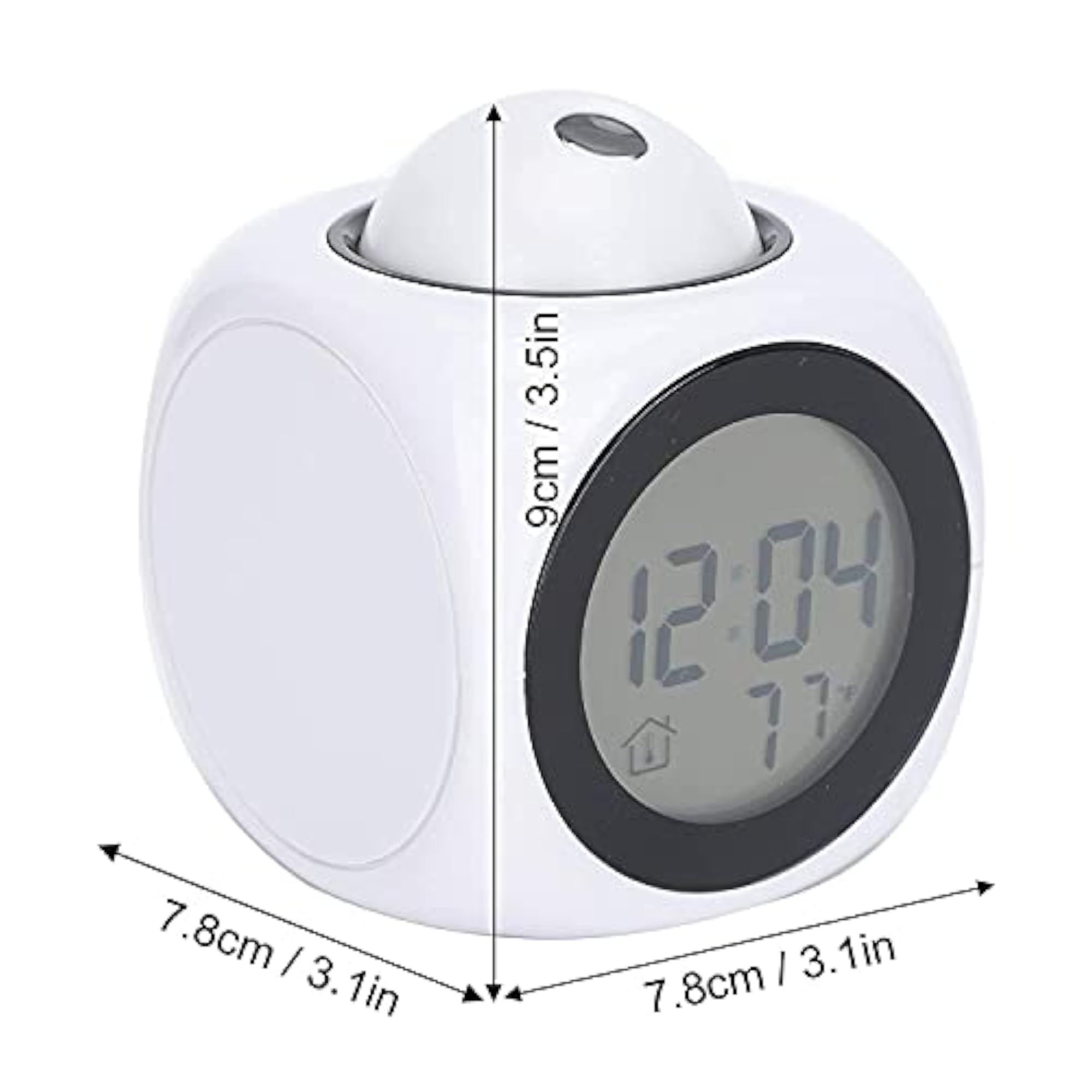 Set of 2 LCD Clock, Complete Functions Projection Clock