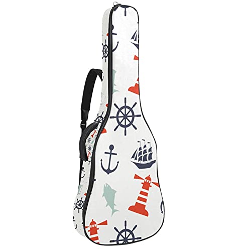 Sac à dos pour guitare acoustique de 106 cm fini les rayures en voyage