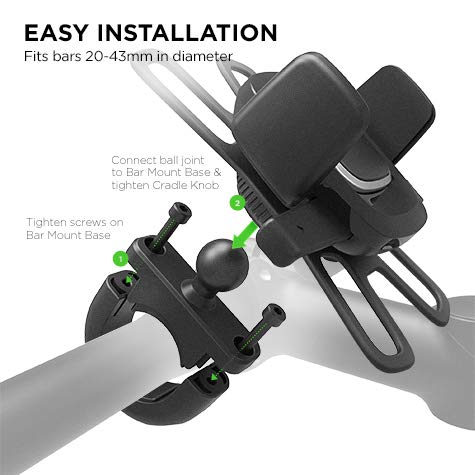 iOttie Easy One Touch 4 Bike Phone Mount Holder | Bicycle & Motorcycle Handlebar Cradle for iPhone, Samsung, Google, Other Smartphones - Thumbnail 5