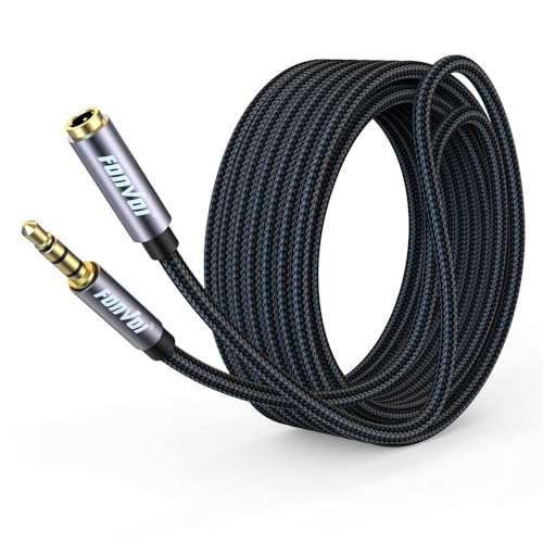 FONVOi TRRS Headphone Extension Cable,4 Pole 3.5mm Stereo Jack Male to Female Aux Extension...