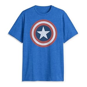Marvel Mens 80s Captain 2 Short Sleeve T-Shirt