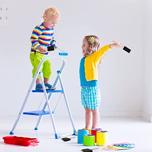 100Pcs 1 Inch Foam Paint Brushes, Sponge Paint Brush For Painting, Staining, 3 Inch Foam Sponge Wood Handle Paint Brush Set #TOP6