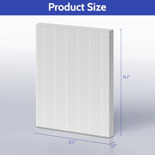 Lot de 4 filtres de rechange C535 compatibles avec Winix C535 pour purificateur d'air Winx PlasmaWave 5300-2, C535, P300, 6300-2, 5300, 9000, filtres HEPA H13, remplace les filtres 115115 taille 21 A,