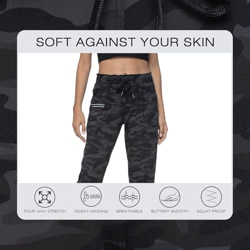 Image of Haowind Joggers for Women with Pockets Elastic Waist Workout Sport Gym Pants Comfy Lounge Yoga Running Pants