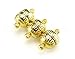 CleverDelights 20 Sets Magnetic Jewelry Clasps - Deco Drum Style - Gold Color