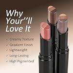 KYDA 3 Couleurs Gradient Eyeshadow Stick, Glitter Cream Eyeuxhadow Pencil, Multi-Use Highlighter Shimmer Shadow, crème douce et imperméable à longue durée avec la Terre & Couleurs métalliques, 02