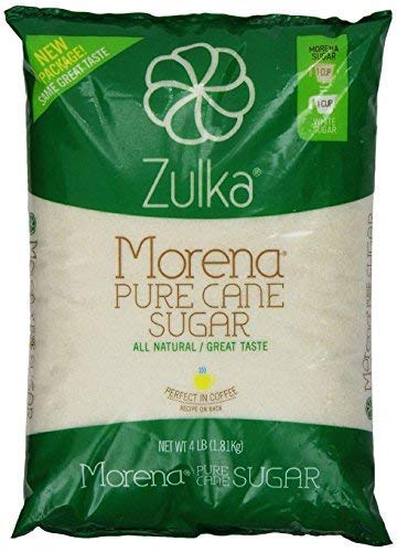 Zulka Morena Pure Cane Sugar, Unfined & Non-gmo All Natural Sugar (Bag size and quantity may vary for a total of 8lbs), 3 Pack