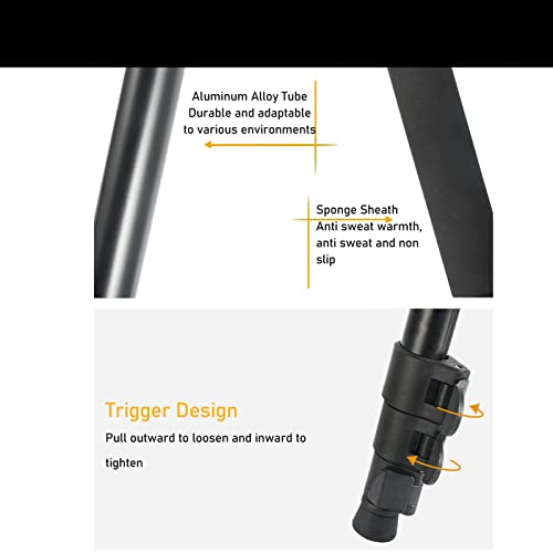 Fydun SLR Cámara Monopie Aleación de Aluminio Varilla de Extensión Telescópica de 4 Secciones para Micrófono Fotografía Familia Aplicada - imagen 5