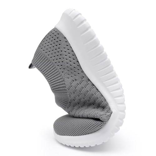 Image of konhill Womens Slip On Sneakers Lightweight Knit Walking Shoes