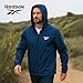 Reebok Rain Jacket Men with Hood, Windbreaker Men Lightweight Waterproof Jacket