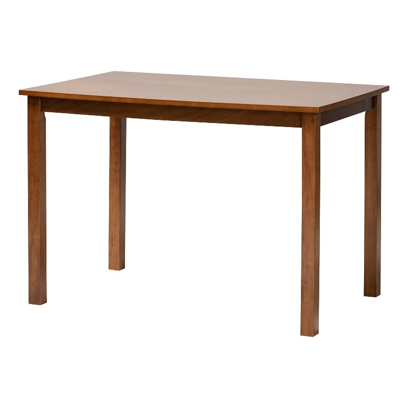 Baxton Studio Eveline Modern Walnut Brown Finished Wood 43-Inch Dining Table