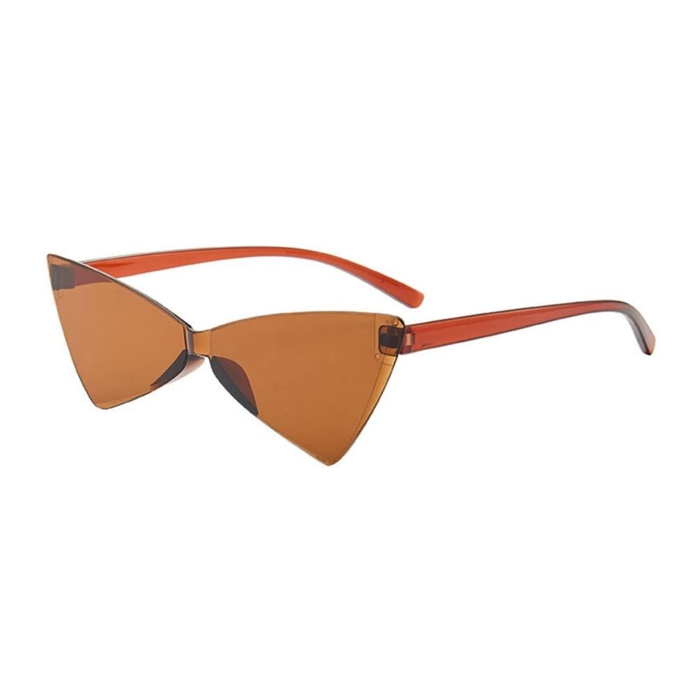 Lunettes œil de chat conjointe au design géométrique et finitions miroir bow-knot de luxe - 3