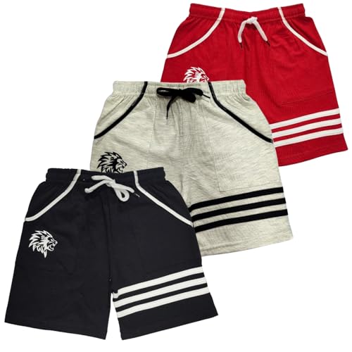 Image of LilBits Boys Pack of 3 Striped Shorts