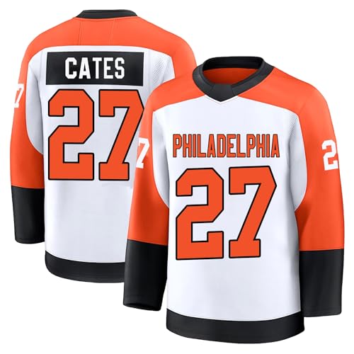 Noah Cates Jersey Mens/Women/Youth Stitched for Sports Fan White No Brand/Logos