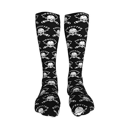 Pipefitters Casual Long Socks for Men's and Women's Soft Comfortable Winter Warm