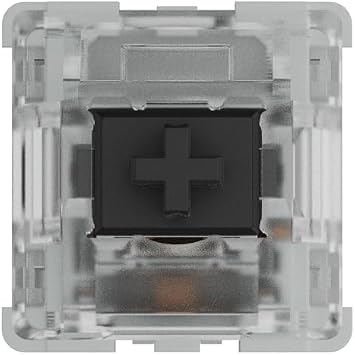 Glorious PC Gaming Race Gateron Black Switches, 120pcs, linear and silent switches for gaming keyboard, high compatibility, 3 pin plate Mount mechanical switches, mechanical keyboard switches