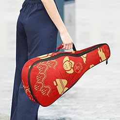 Housse de transport pour ukulélé du Nouvel An chinois – Pour concert soprano ténor – 58,4 cm – Épaisseur : 10 mm… - Les Beatles, Paul McCartney, John Lennon, RIngo Starr, George Harrison Housse de transport pour ukulélé du Nouvel An chinois - Pour concert soprano ténor - 58,4 cm - Épaisseur : 10 mm… – Image 6