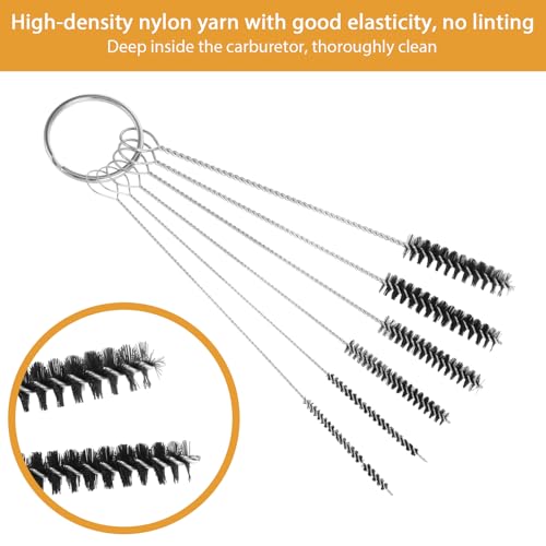 Image of Carburetor Cleaner, 13 Clean Wires, 10 Clean Needles, 5 Nylon Brushes and 1 Sharp Pick, Small Engine Carburetor Cleaning Kit for Spray, Motorcycles, Welder, Lawn Equipment