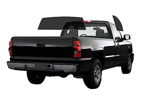 AUTOTEK Precut Windows Tint Film All Sides Cars Sun Blocking Protection Privacy Anti Shatter Glass 2 Ply Film Any Tint Shade kit for Chevrolet Silverado 1500 Standard 1999-2006