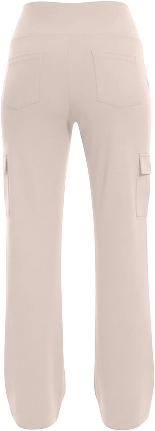 Women's Pants Wide Leg High Waist Athletic | Casual Outdoor Cargo Straight Fit Multi Pocket Trousers Streetwear Loose Bottoms