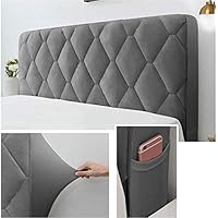 Copri Testata Letto Matrimoniale/Singolo Copertura per Testiera per Letto Fodera Elastica Premium Protezione Copritestata Testata Cover Lavabile per Decorazione Camera (Color : D, Size : 120cm
