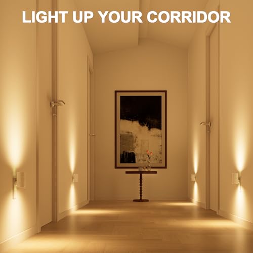 Image of NIORSUN Night Lights Plug into Wall, Dimmable with 3 Color Modes & Auto On /Off Sensor, Ultra-Slim Nightlight for Hallway, Bathroom, Bedroom, Nursery, Kitchen (6 Pack, White)