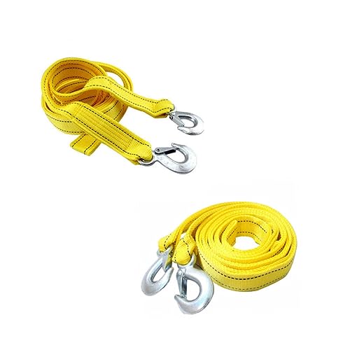GRIRIW 1Pc Durable Nylon Car Trailer Rope Kit Sturdy Winch Rope for Towing Vehicles Fluorescent Design for Night Use Heavy Duty Double Thicken for Outdoor