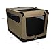 Amazon Basics Folding Soft Crate for Cat, Dog, Rabbit, Portable and Collapsible, 36 Inch, Tan, L 36