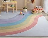 Picture of Well Woven Kids Rugs Rainbow 5' x 7' Multi Color Modern Machine Washable Area Rug