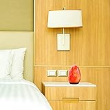 SOO Himalayan Salt Lamp Natural Crystal Himalayan Rock Lamps for Gifts, Air Purifying, Indoor & Outdoor Use, Premium Wood Base Pink Stone lassic Wood Base Authentic from Pakistan - Image 4