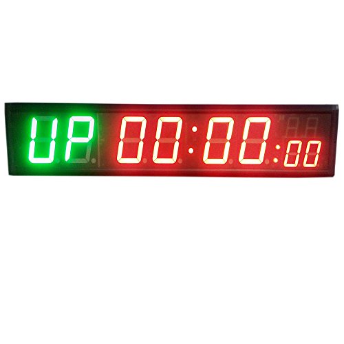THINKHONGHAO 4'' 8Digits LED Countdown Clock Workout Timer For Garage Home Gym Crossfit Training EMOM Tabata Fitness Timer