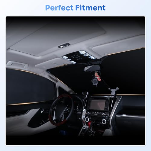 Image of Canvcle Window Shades for 2015-2025 2026 Ford Transit Accessories Windshield Sun Shade Side Rear Window Cover Sunshade Sun Visor Shield Privacy Protection for Camping Keep Vehicle Cool Black 3PCS
