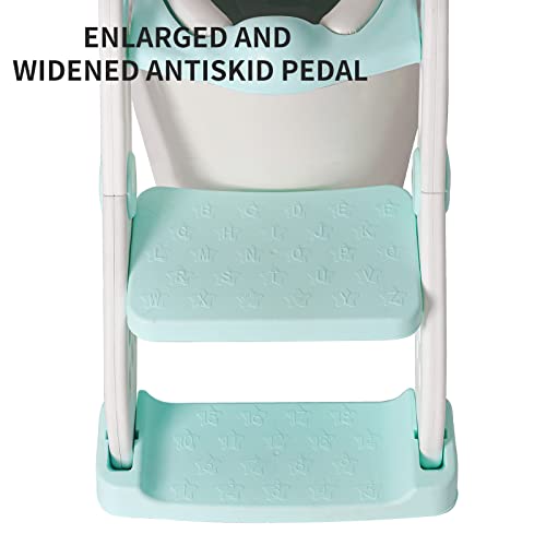 Fedicelly Toddlers Potty Training Toilet Seat Boys Girls, Potty Seat Toilet Kids,Potty Chair Step Stool Ladder (Blue) #TOP2