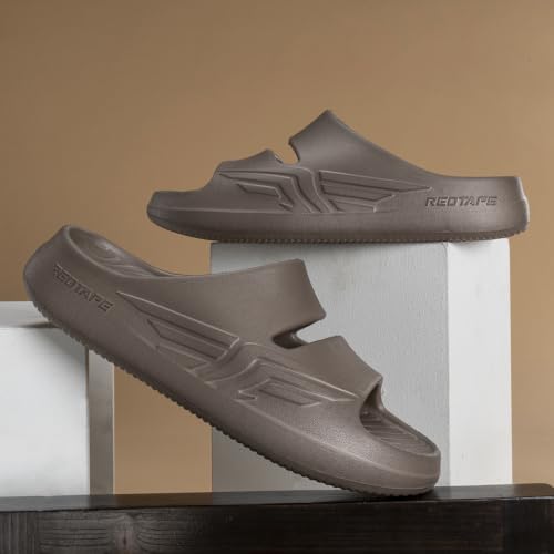 Image of Red Tape Men's Casual Sliders for Lightweight Everyday Comfort