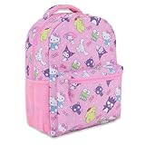 Mochila escolar Hello Kitty Allover - My Melody, Kuromi, Keroppi, Badtz-Maru - para meninos, meninas, mulheres - mochila escolar, Pink Group, One Size