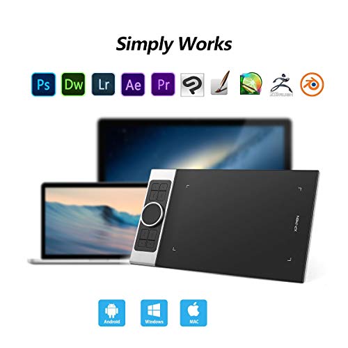 XP PEN Deco Pro Medium,Ultrathin Drawing-Tablet, 11x6 in Graphics Tablet with Tilt-Function,Battery Free Stylus,Ideal for Online Teaching,Supports Windows 11/10/8/7, Mac iOS 10.10 or Above,Chromebook