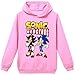Silver Basic Niños 2D Impreso Sonic The Hedgehog Sudadera con Capucha Película Video Juego Sonic Cosplay Disfraz Sonic Shadow Sudadera Sonic Jumper 170,Rosado Sonic Shadow-2