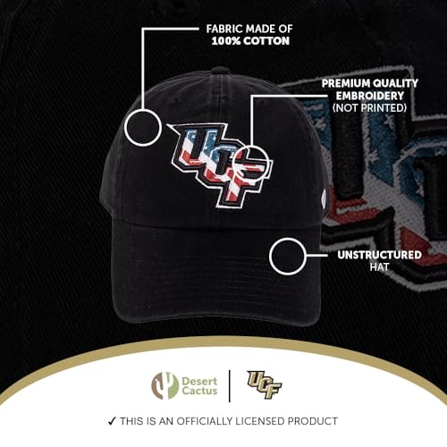 Gorra Negra University of Central Florida Ajustable miniatura 4