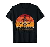 eff vedi perché oh you retro tramonto scheletro yoga meditazione maglietta