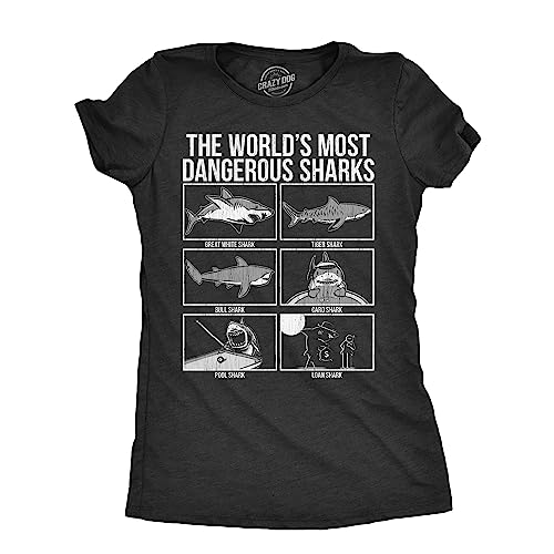 T-shirt humour femme sharks pour offrir un sourire à vos amies audacieuses