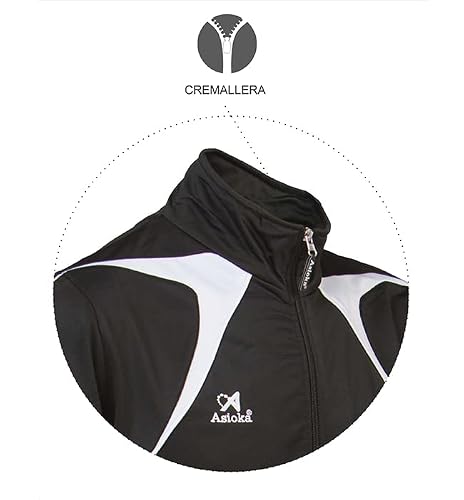 Miniatura 4 de Asioka 120 15 Slim Fit Chándal, Unisex Adulto, Negro, L