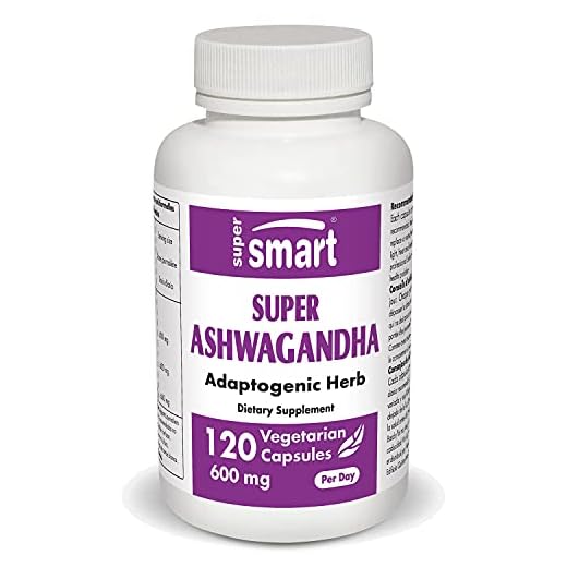 Supersmart - Super Ashwagandha 300 mg (KSM -66 ®) - Adaptogener - Ayurvedic Tonic & Revitaliser - Ångest och stressavlastning | Utan GMO & Glutenfri - 120 vegetariska kapslar