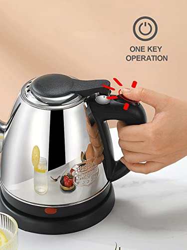 Chaleiras de aço inoxidável 304 Aquecedor de chá e caldeira rápida de água quente - Base giratória c