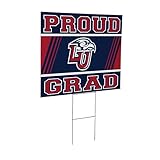 Liberty University Graduation Yard Signs with Stakes 18x24, Outdoor Coroplast College Graduation Lawn Signs, Proud Gard Decor for Graduate Party