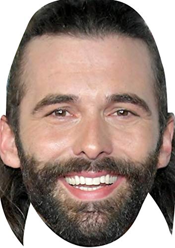 Foxyprinting Jonathan Van Ness Queer Eye Tv Movie Star Celebrity Cardboard Party Face Mask Fancy Dress